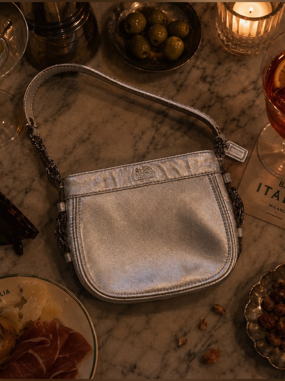 RARE: Coach Silver Purse
